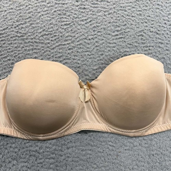 Padded Strapless  Bra 38D Push Up Bra Inteco Intimates - Picture 1 of 8
